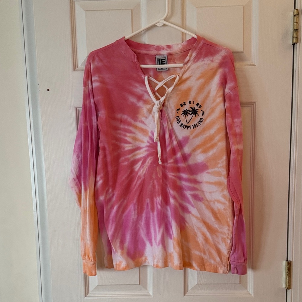 Tie-Dye Long Sleeve Top from Aruba, One Happy Island - size M